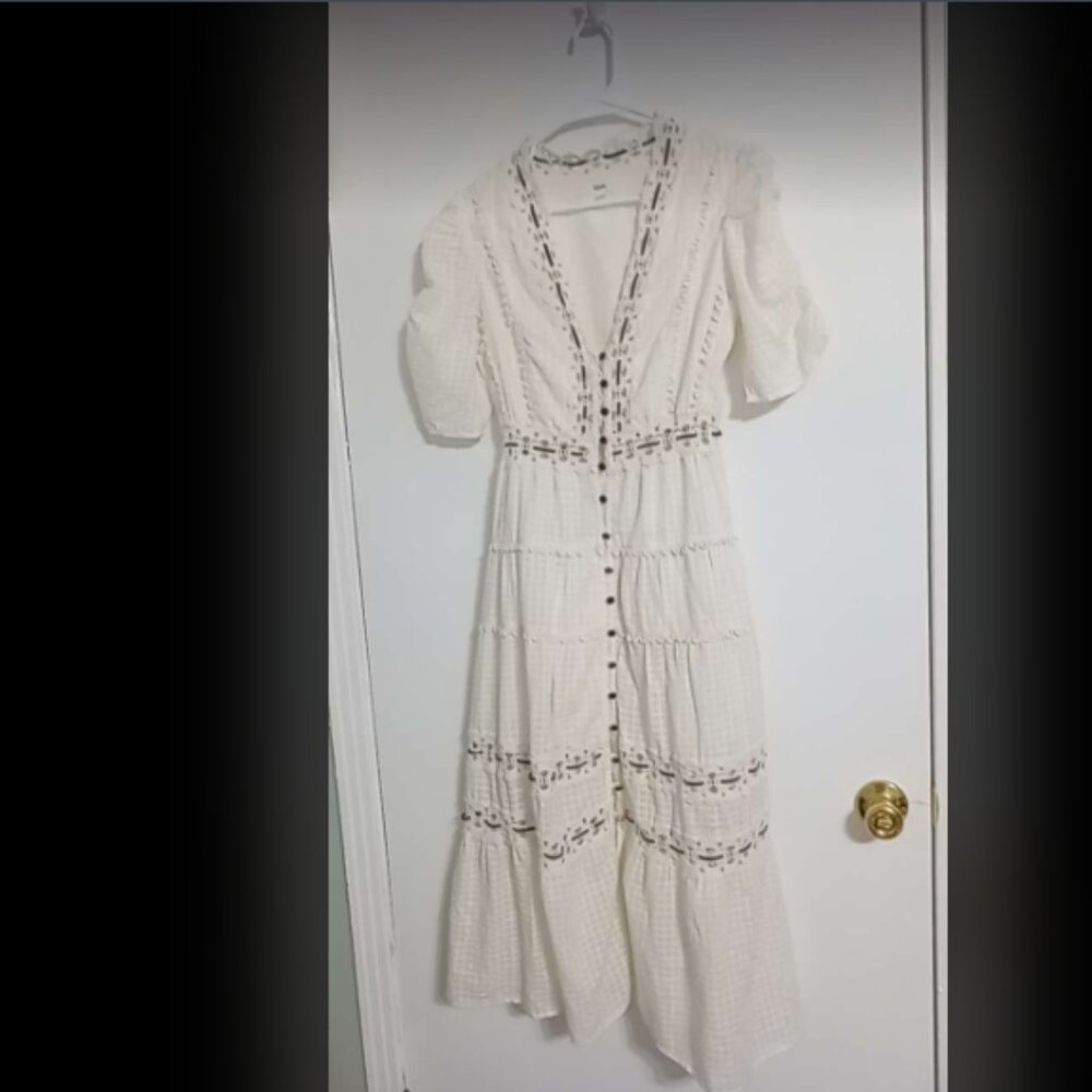 RAHI Cottagecore Marbella Nicola Midi Dress Sz S
